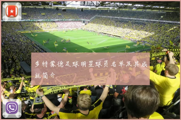 多特蒙德足球明星球员名单及其成就简介