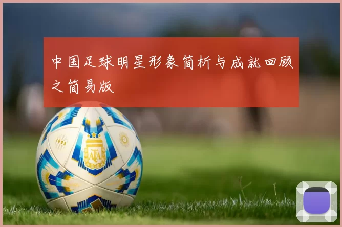 中国足球明星形象简析与成就回顾之简易版